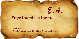 Engelhardt Albert névjegykártya